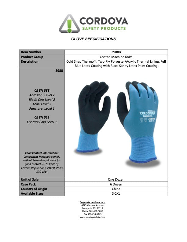 X-FREEZE, Orange Polyester Shell, Brushed Acrylic Terry Lining, Full