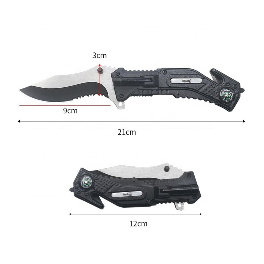 Pocket Knife with Clip Folding Knife Tactical Knife ( 5-in-1 )