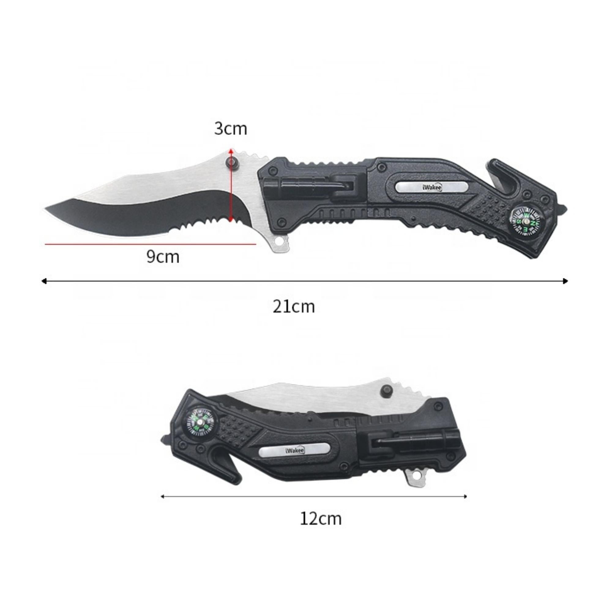 Pocket Knife with Clip Folding Knife Tactical Knife ( 5-in-1 )