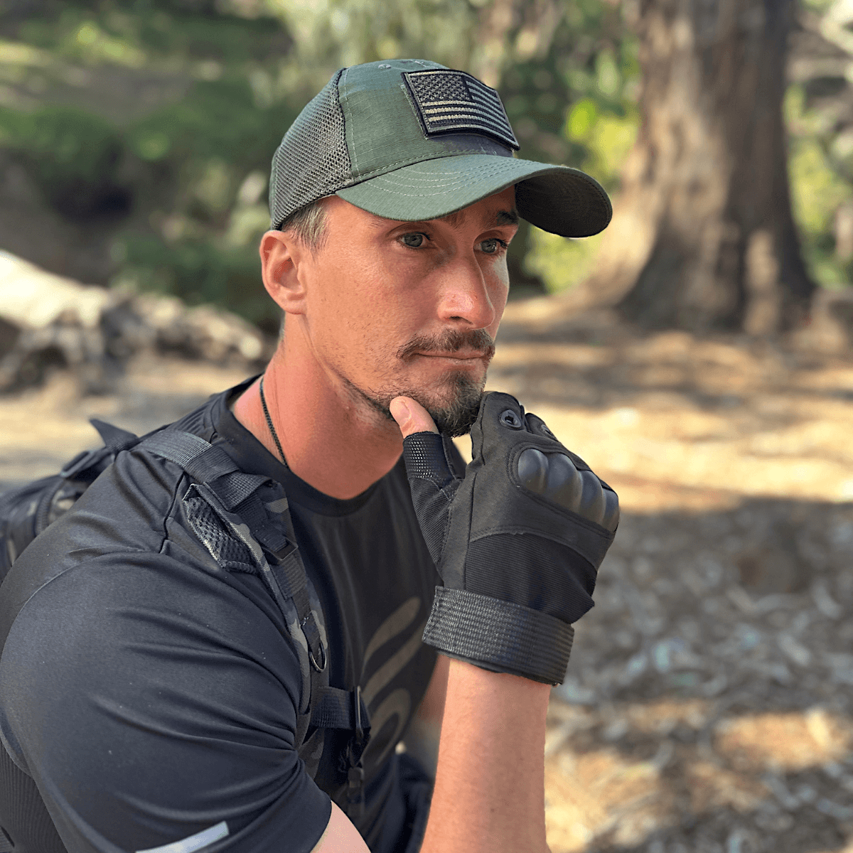 JupiterGear Military-Style Tactical Patch Hat with Adjustable Strap |
