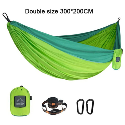 Portable Nylon Parachute Fabric Single and Double Size Outdoor Camping
