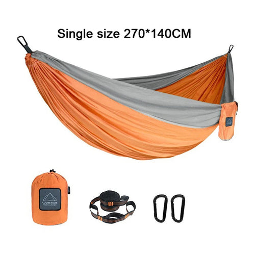 Portable Nylon Parachute Fabric Single and Double Size Outdoor Camping