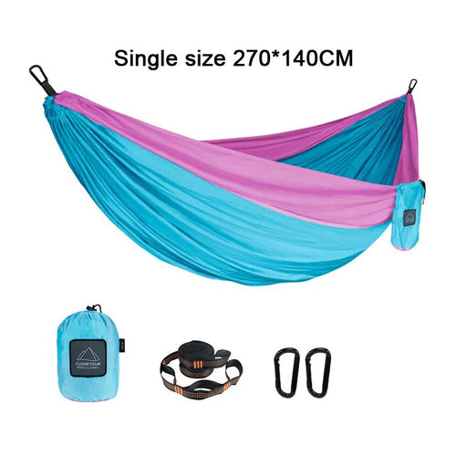Portable Nylon Parachute Fabric Single and Double Size Outdoor Camping