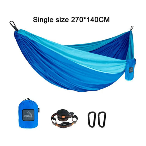 Portable Nylon Parachute Fabric Single and Double Size Outdoor Camping