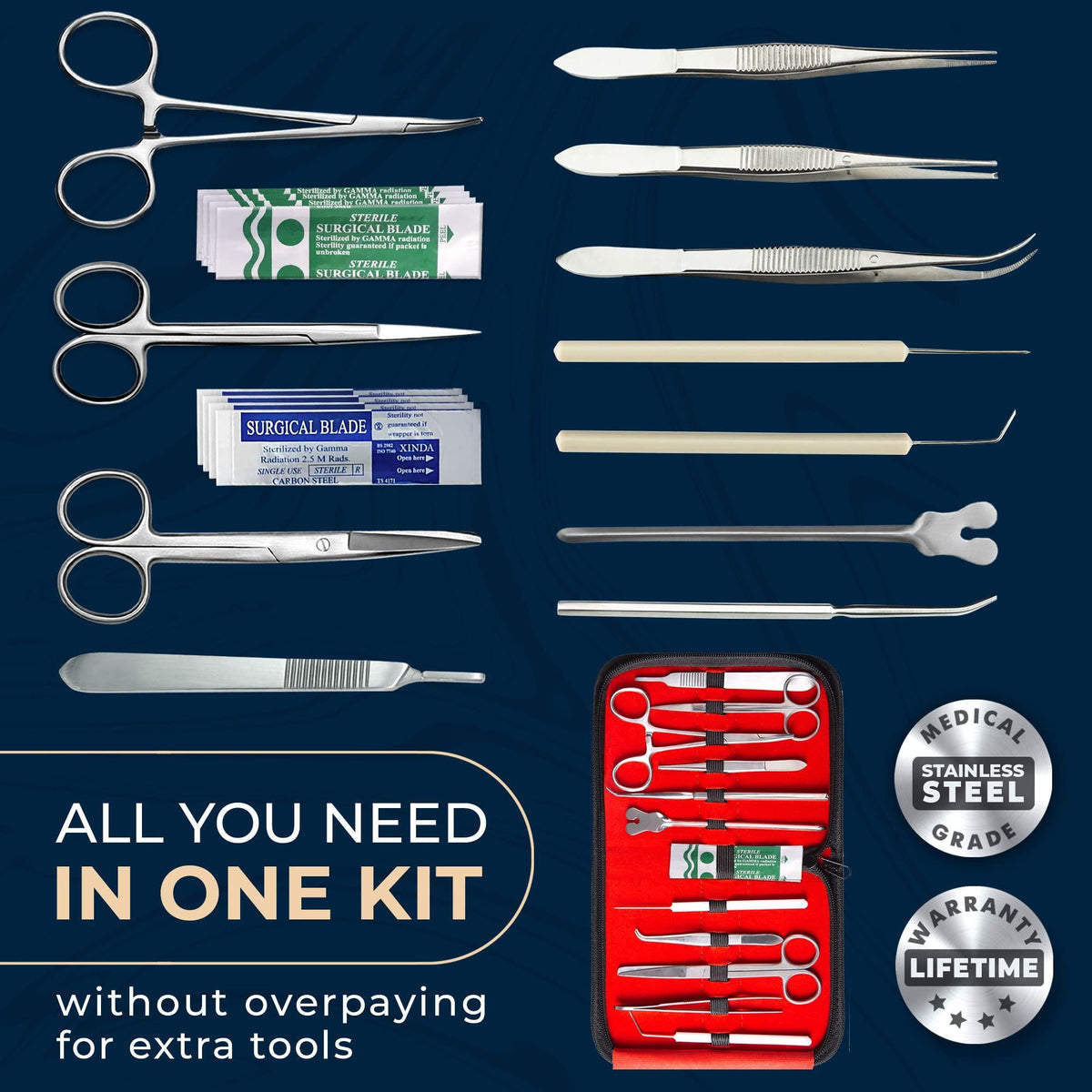 Dissection Set Up Advanced Dissection Kit Biology Lab Anatomy Dissecting Set with ...