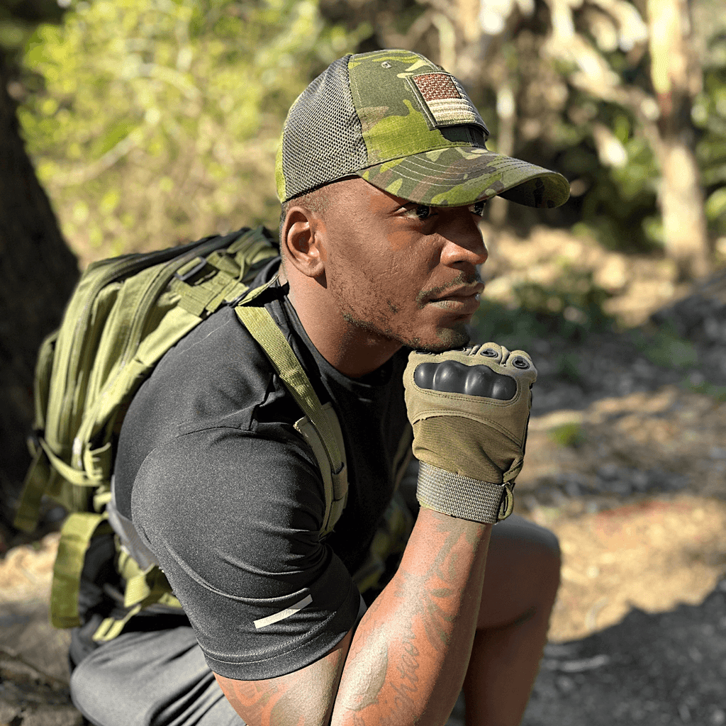 JupiterGear Military-Style Tactical Patch Hat with Adjustable Strap |