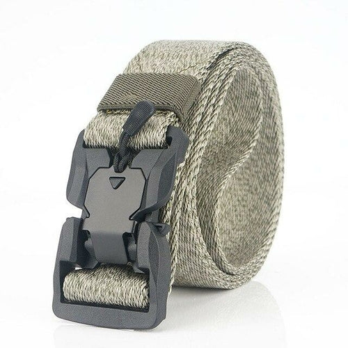 Military Tactical Belt Men Canvas Adjustable Magnetic Head Army Combat