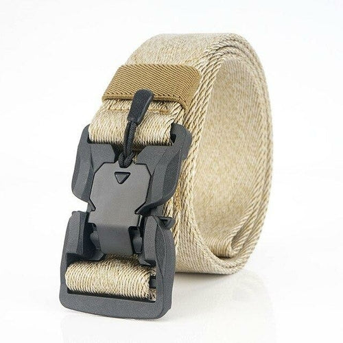 Military Tactical Belt Men Canvas Adjustable Magnetic Head Army Combat