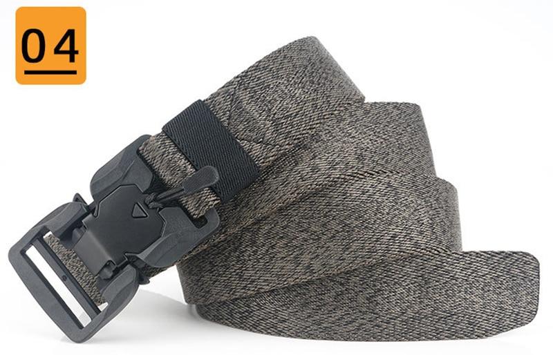 Military Tactical Belt Men Canvas Adjustable Magnetic Head Army Combat