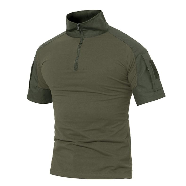 Men Summer T Shirts Airsoft Army Tactical T Shirt Short Sleeve
