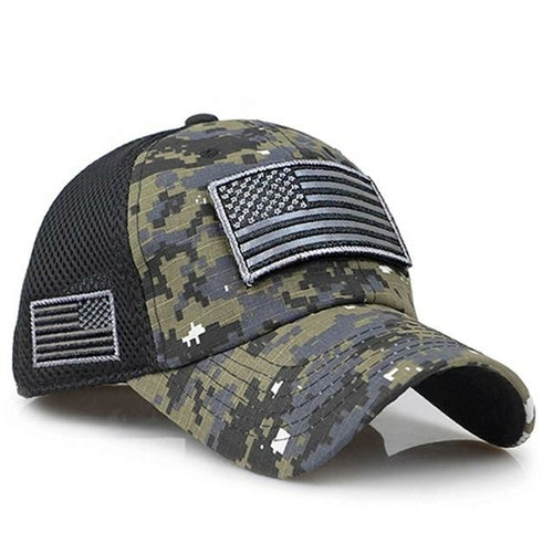 Tactical Camouflage Mesh Baseball Cap — Built for the Field, the Range, and Everyday Patriot Wear