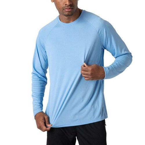 Men's Sun Protection T-shirts Summer UPF 50+ Long Sleeve Performance