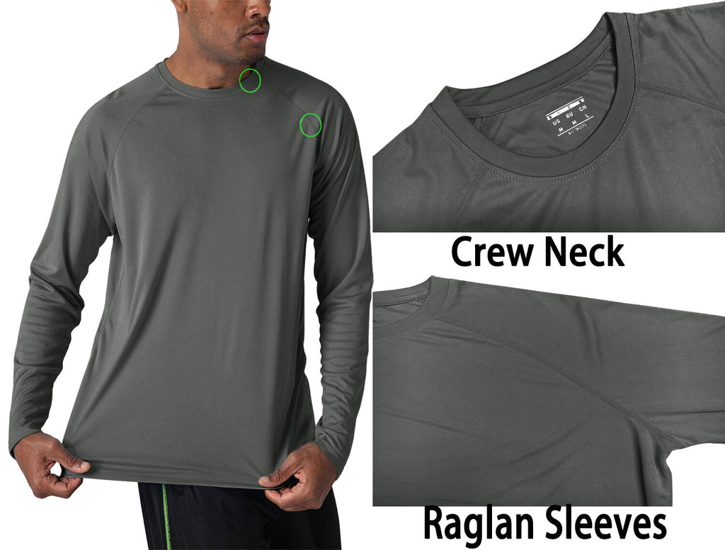 Men's Sun Protection T-shirts Summer UPF 50+ Long Sleeve Performance