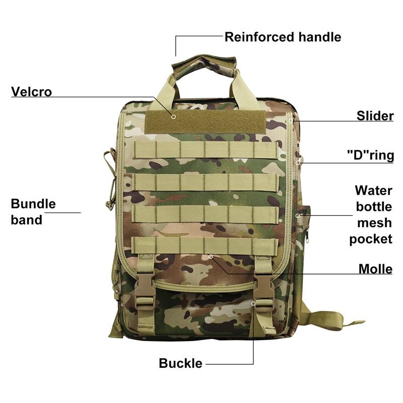 Molle Military Laptop Bag Tactical Messenger Bags Computer Backpack