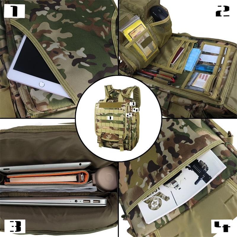 Molle Military Laptop Bag Tactical Messenger Bags Computer Backpack