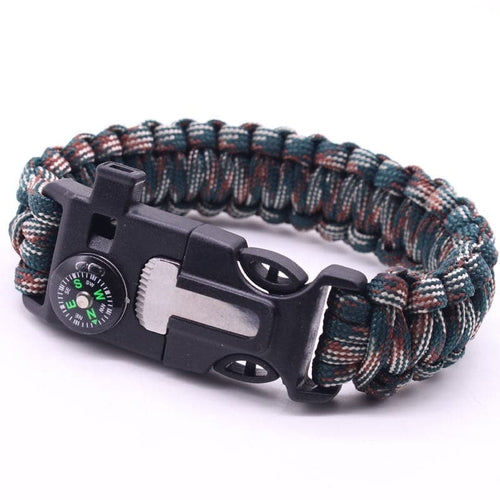 5 In 1 Tactical Movement Paracord Survival Bracelet